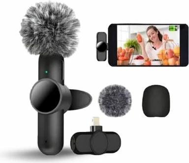 Mikrofon Wireless me USB-C për Regjistrim dhe Streaming – K9