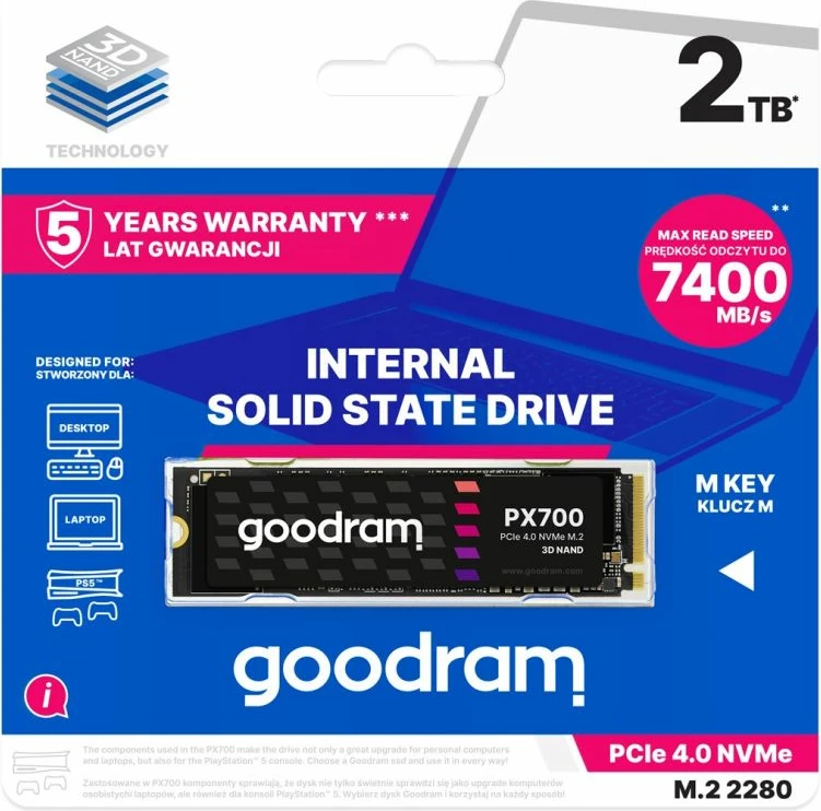 SSD Goodram PX700 M.2 2TB