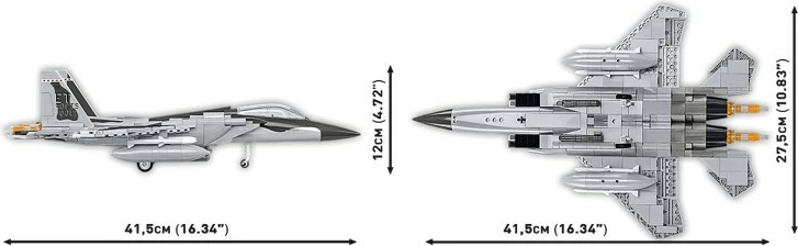 Set blloqesh ndërtimi Cobi Boeing F-15EX Eagle II, 739 pjesë, 1:48
