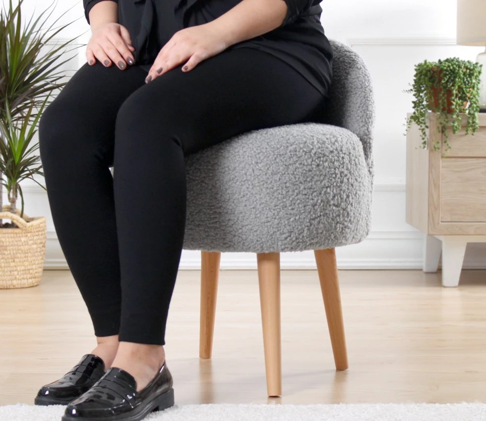 Pouf Atelier del Sofa, Rufmee, ngjyrë gri