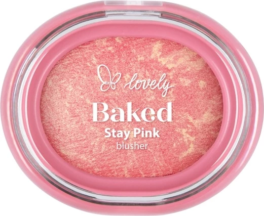 Blush për faqe Lovely Stay Pink Baked Blusher 04 për femra, 3.5g