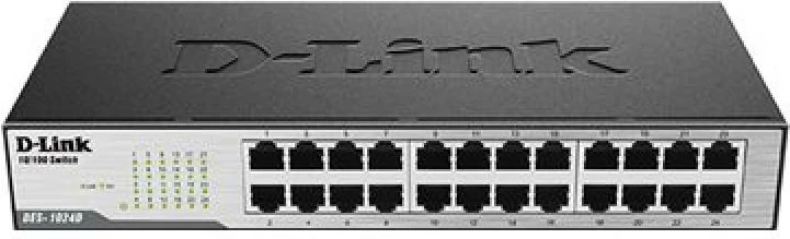 Switch, D-Link DES-1024D, 24 porte 10/100 Mbps, desktop/rack, fanless
