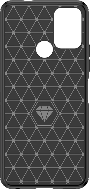 Mbështjellës silikoni Hurtel Carbon Case për Nokia C22, i zi