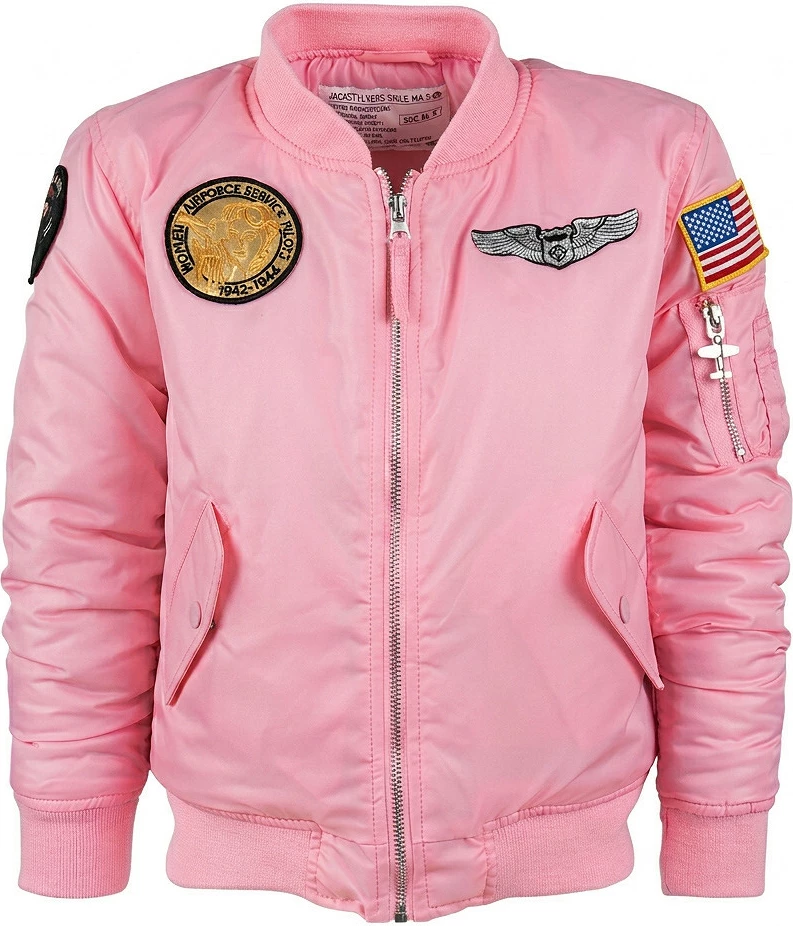 Xhaketë Për Fëmijë Fostex Garments Kids MA-1 flight jacket pink