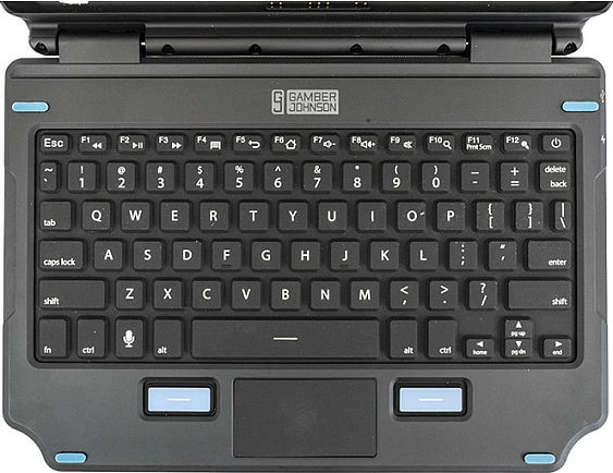 Tastierë 2-në-1 me ndriçim GAMBER JOHNSON Back Lit Galaxy Tab, QWERTY UK, touchpad, e zezë