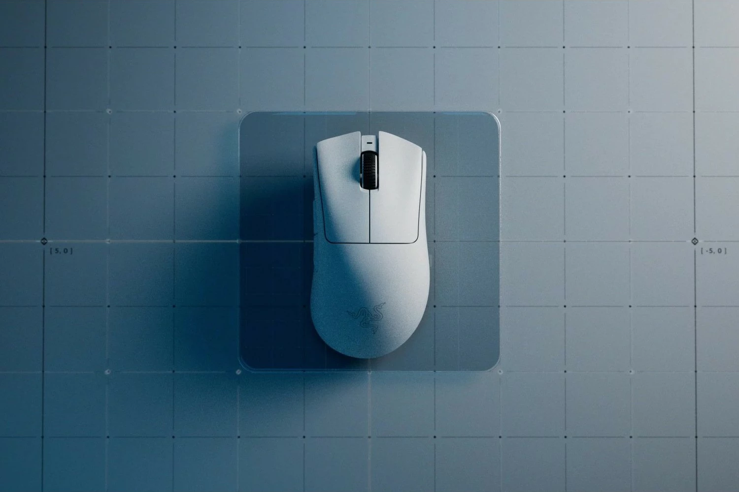 Maus Razer DeathAdder V3 Pro, wireless, 30000 DPI, i bardhë