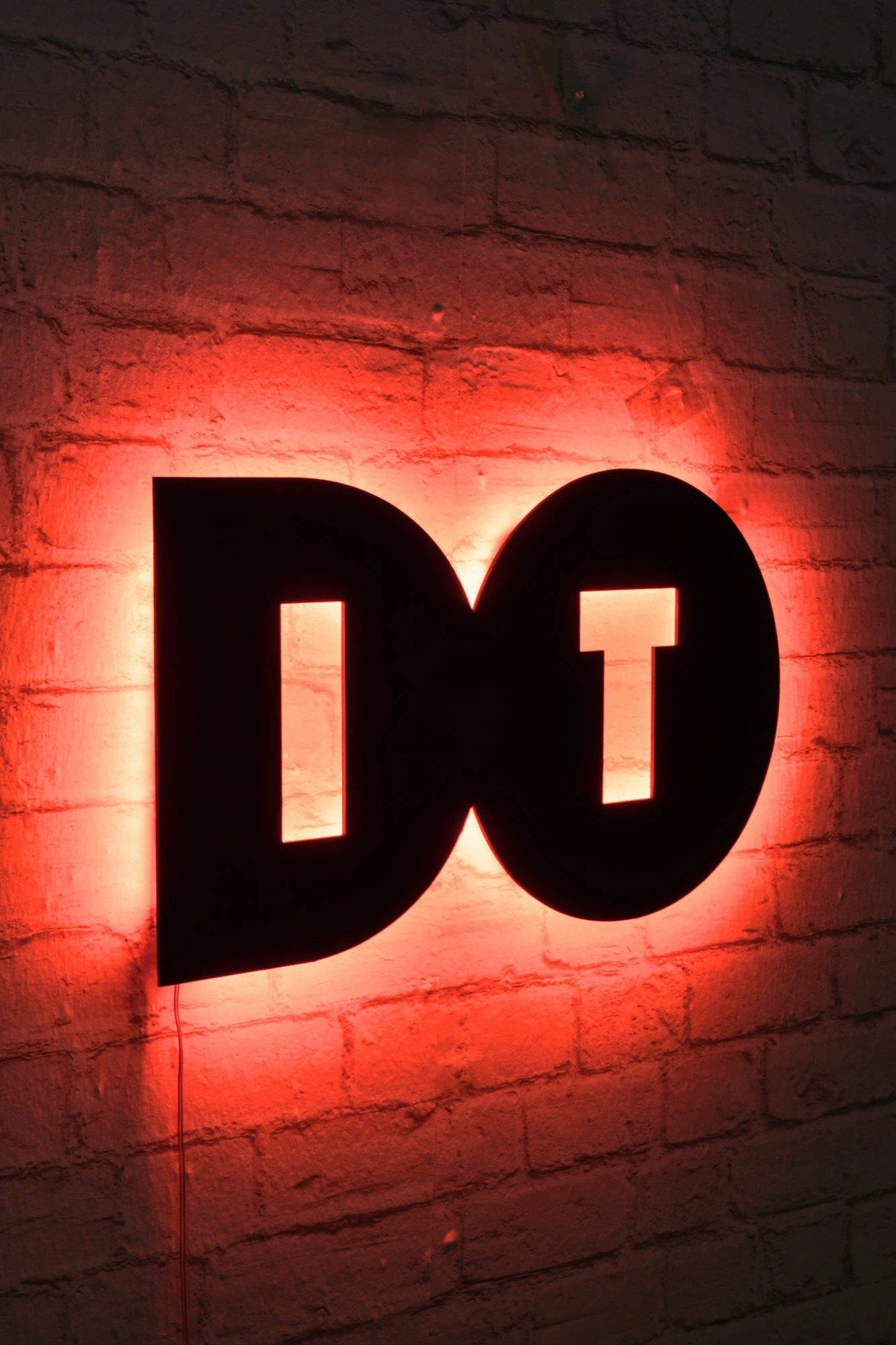 Ndriçim dekorativ LED, Wallity Do It, ngjyrë e kuqe