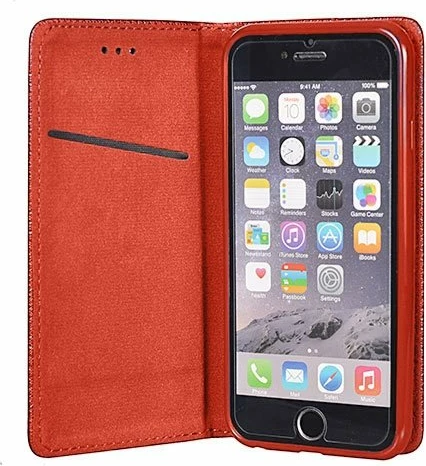 Mbështjellës flip magnetik HAVANA 10300 për iPhone 7 / 8 / SE 2020, e kuqe