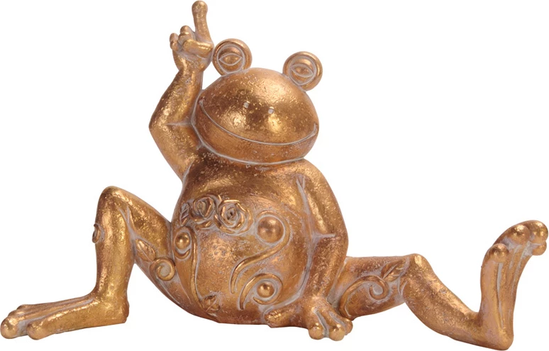 Dekor bretkose për yoga, ngjyrë ari, 32x14x20 cm