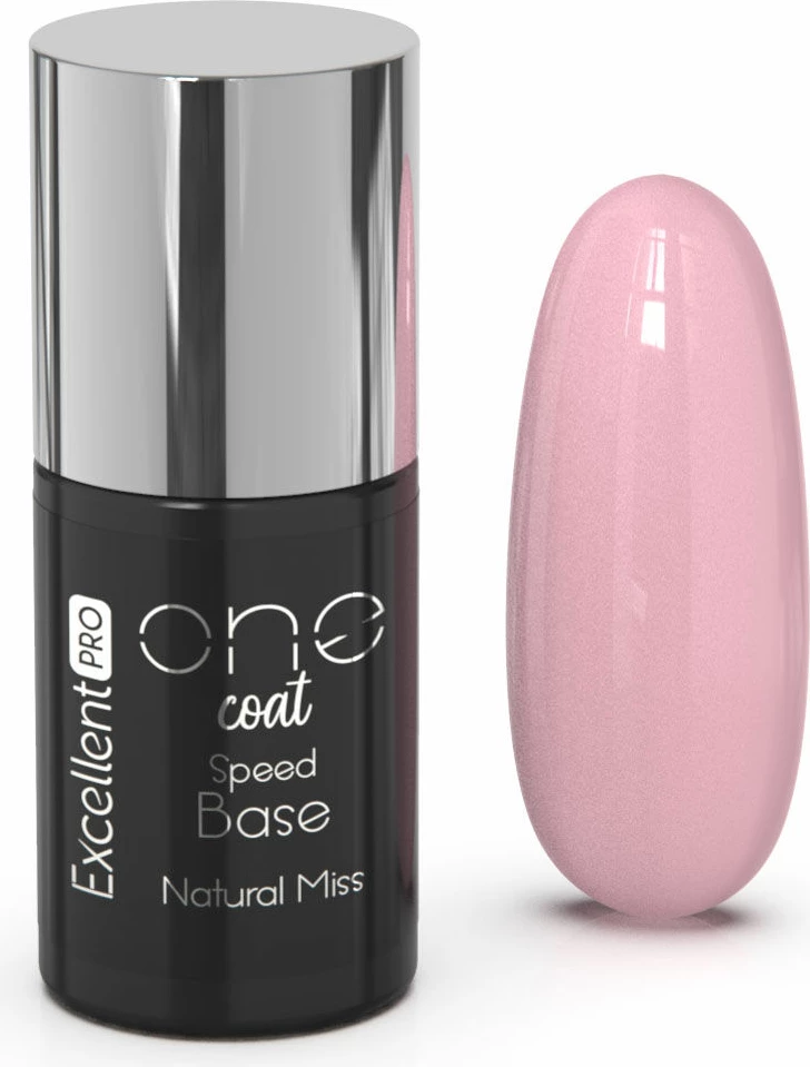 Bazë për thonj për femra Excellent PRO One Coat Speed Base Hybrid Covering Base Natural Miss, 7g