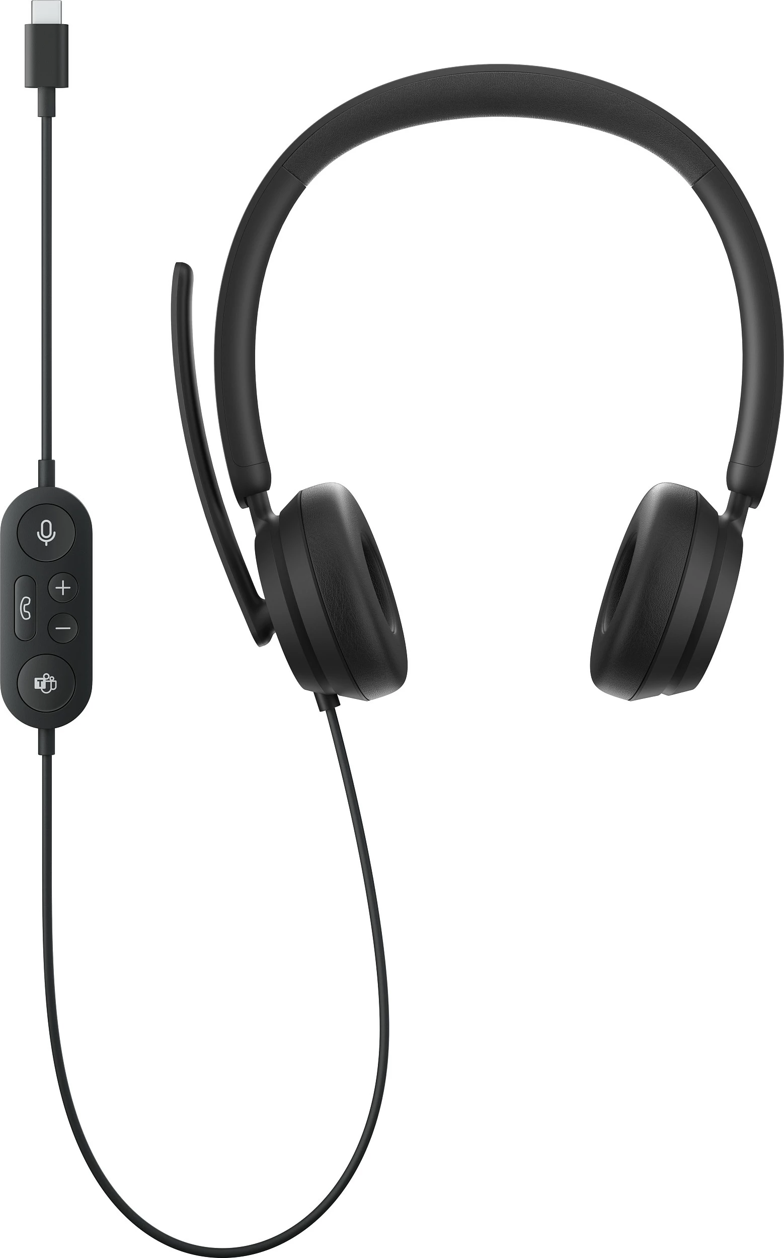 Kufje me mikrofon Microsoft Modern USB-C Headset, me kabllo 1.8 m, Teams Certified, të zeza