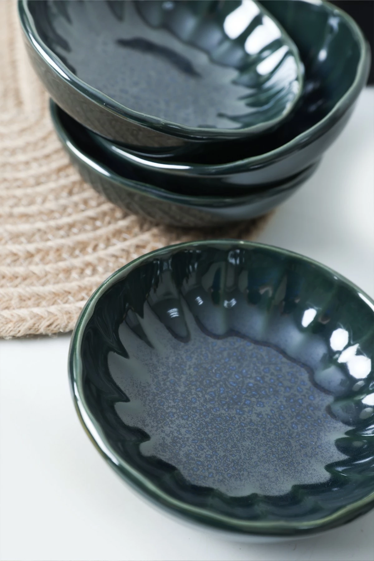 Set pjatash të vogla për meze (6 copë), Hermia Concept, ngjyrë blu e errët, X00019039