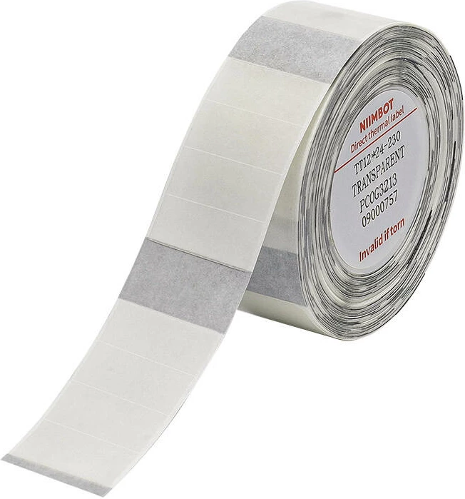 Etiketa termike Niimbot TT12*24-230, 230 copë, Transparent