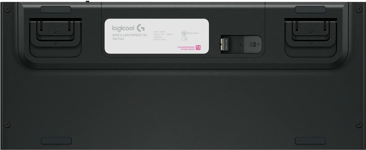 Kasë tastierë Logitech G915 X LIGHTSPEED TKL, mekanike, RGB, wireless, Nordic, e bardhë