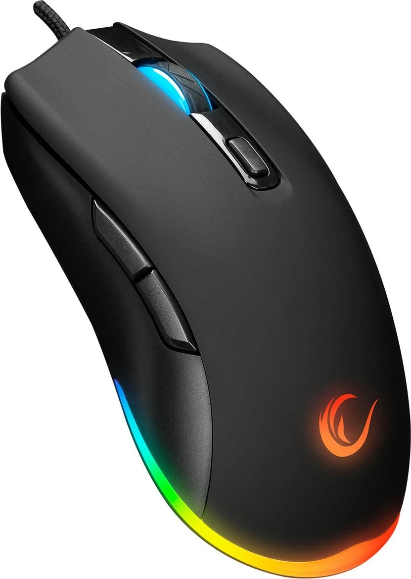 Set gaming Rampage Fortuna, tastierë me maus, RGB, 12800 DPI, e zezë