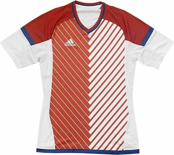 Maicë adidas për meshkuj, e bardhë me të kuqe [Madhësia: M]