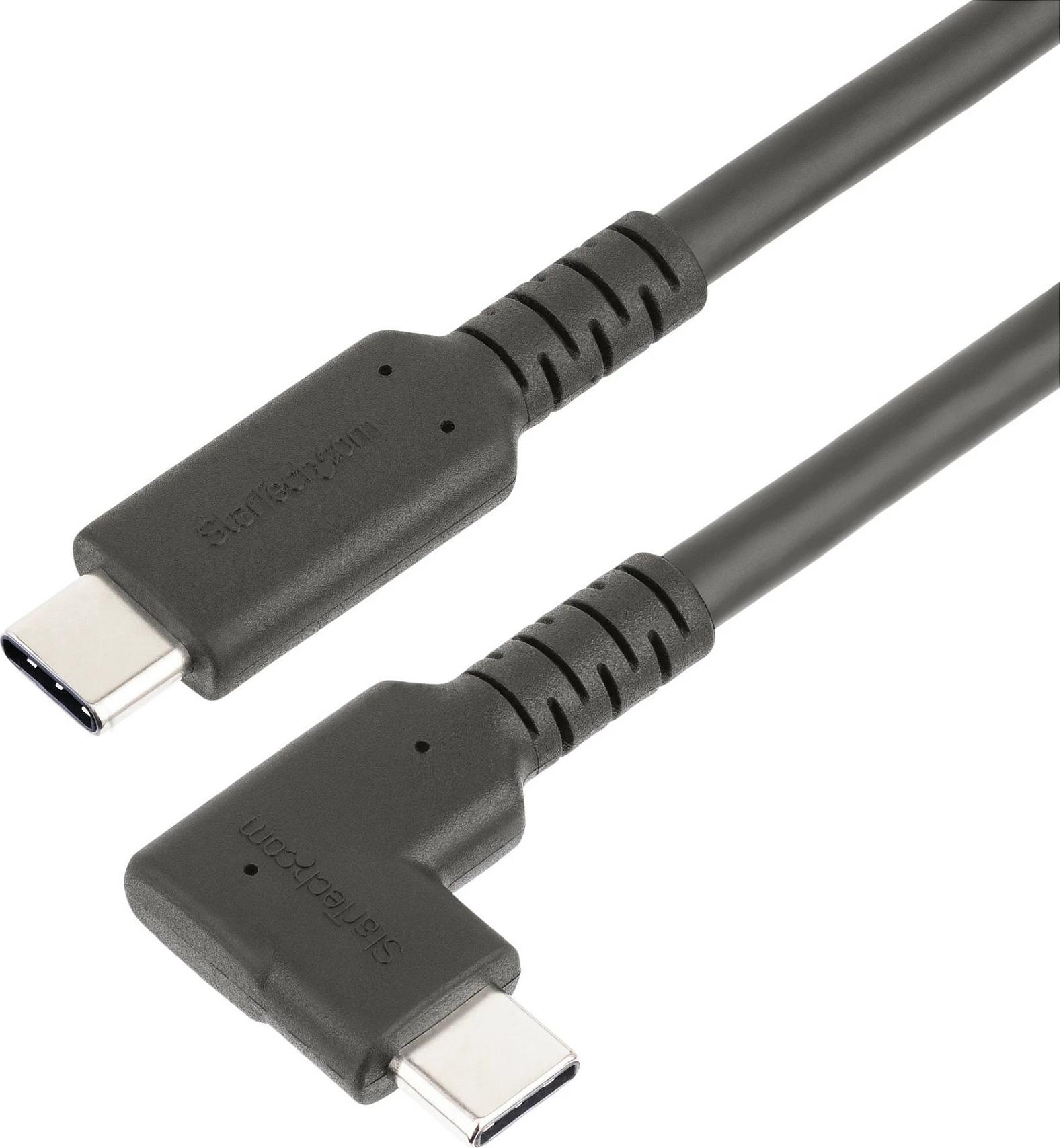 Kabl USB-C StarTech 2m, USB 3.2 Gen1 5Gbps, 100W PD, 4K 60Hz, me lidhës të kënduar, i zi
