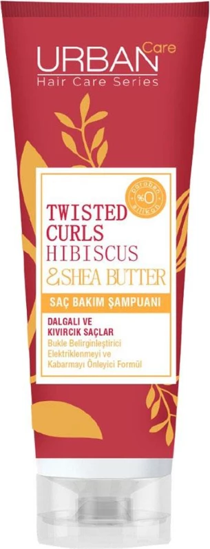 Shampon për flokë kaçurrela Urban Care Hibiscus & Shea Butter, 250 ml
