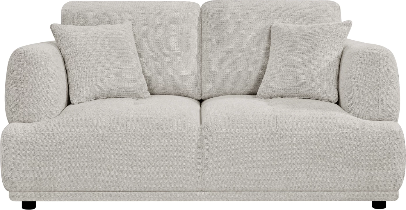 Divan dy-vendësh STRUCTO, material bezhë e çelët, 168x94x88cm