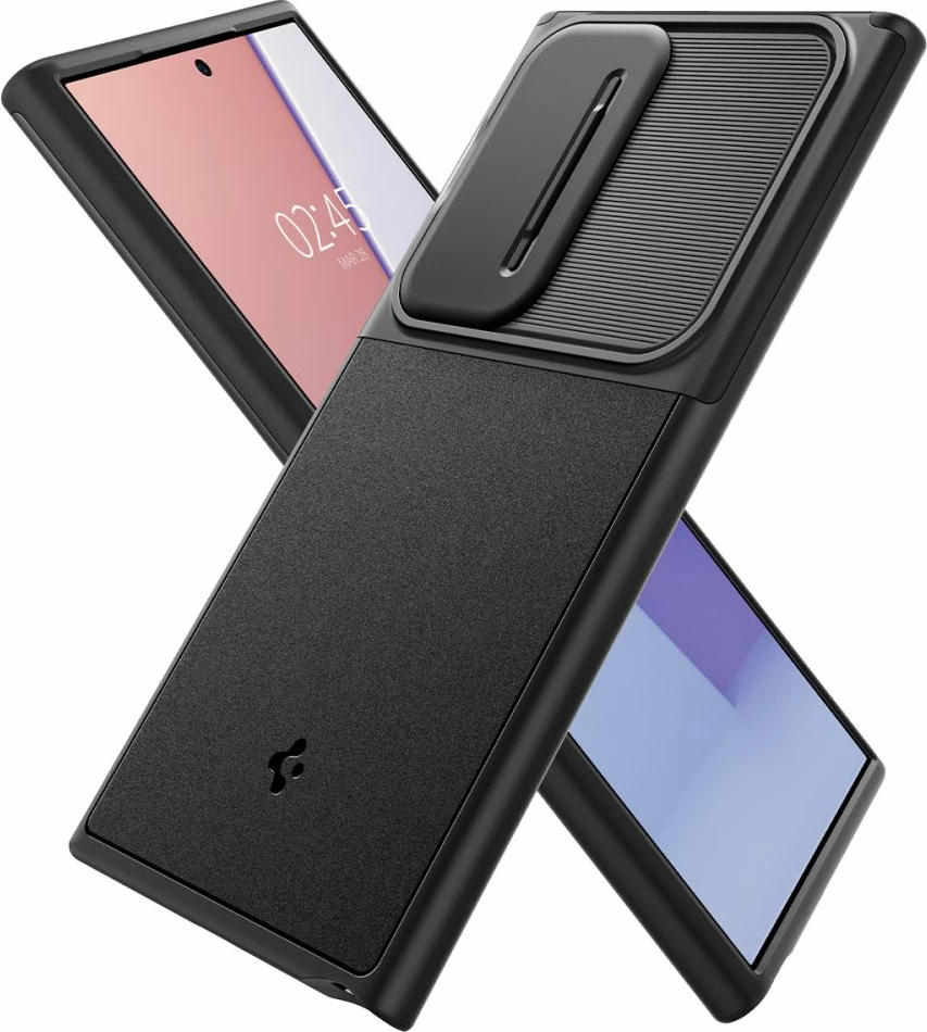 Mbështjellës Spigen Optik Armor për Samsung Galaxy S24 Ultra, i zi