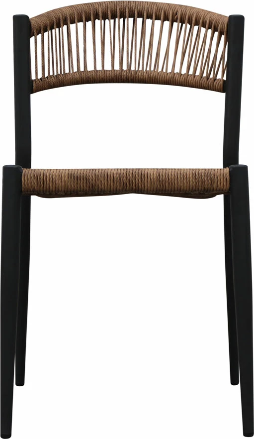 Karrige Carla, ngjyrë e zezë dhe arre, 46x61x78cm