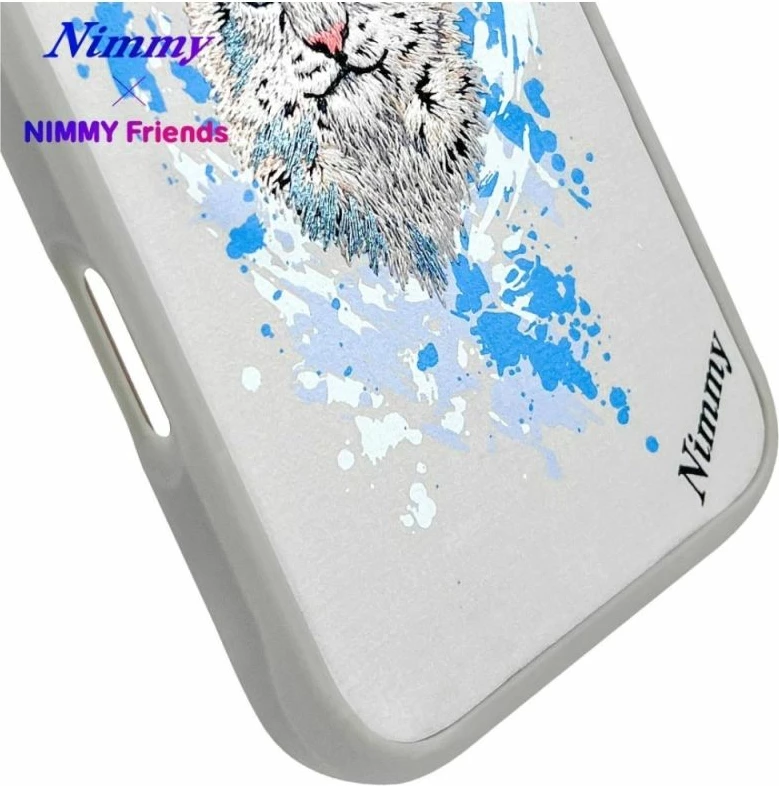 Kapak MagSafe Nimmy Pantera për iPhone 16, gri e çelët