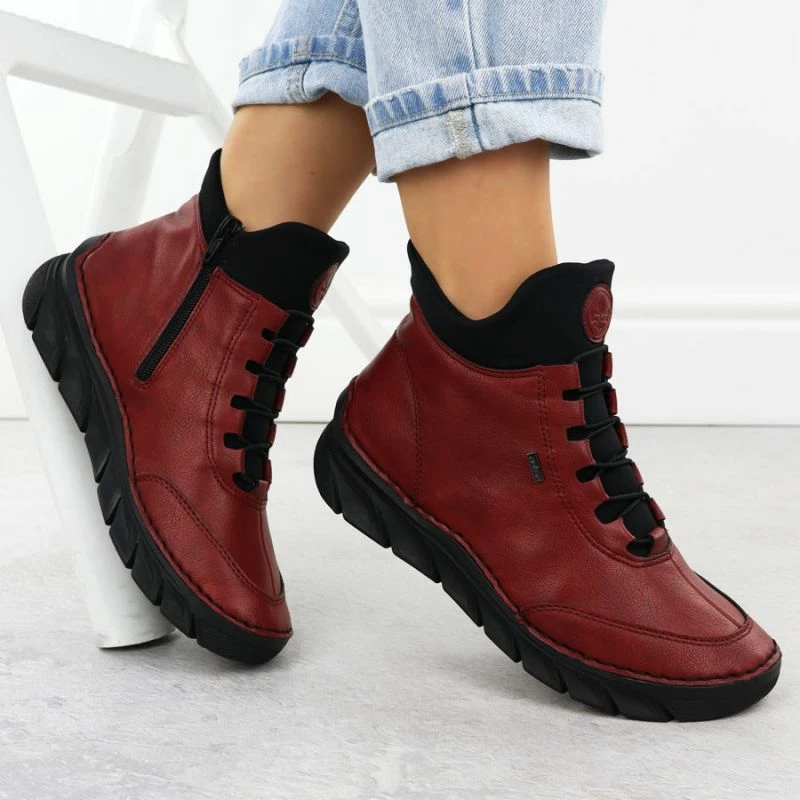 Çizme të shkurtra për femra Rieker 55069-35, të zeza