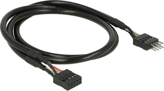 Kabllo zgjatese USB 2.0 pin header DeLOCK, 0.5m, mashkull në femër, e zezë