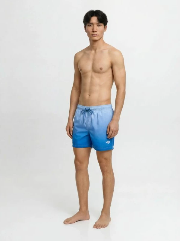 Shorce për meshkuj Jack&Jones JPSTMAUI HORIZON DIP DYE 12291438, blu [Madhësia: XXL]