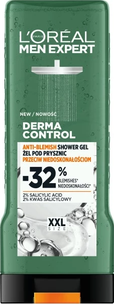 Xhel dushi për burra L'Oreal Paris Men Expert Derma Control 400ml