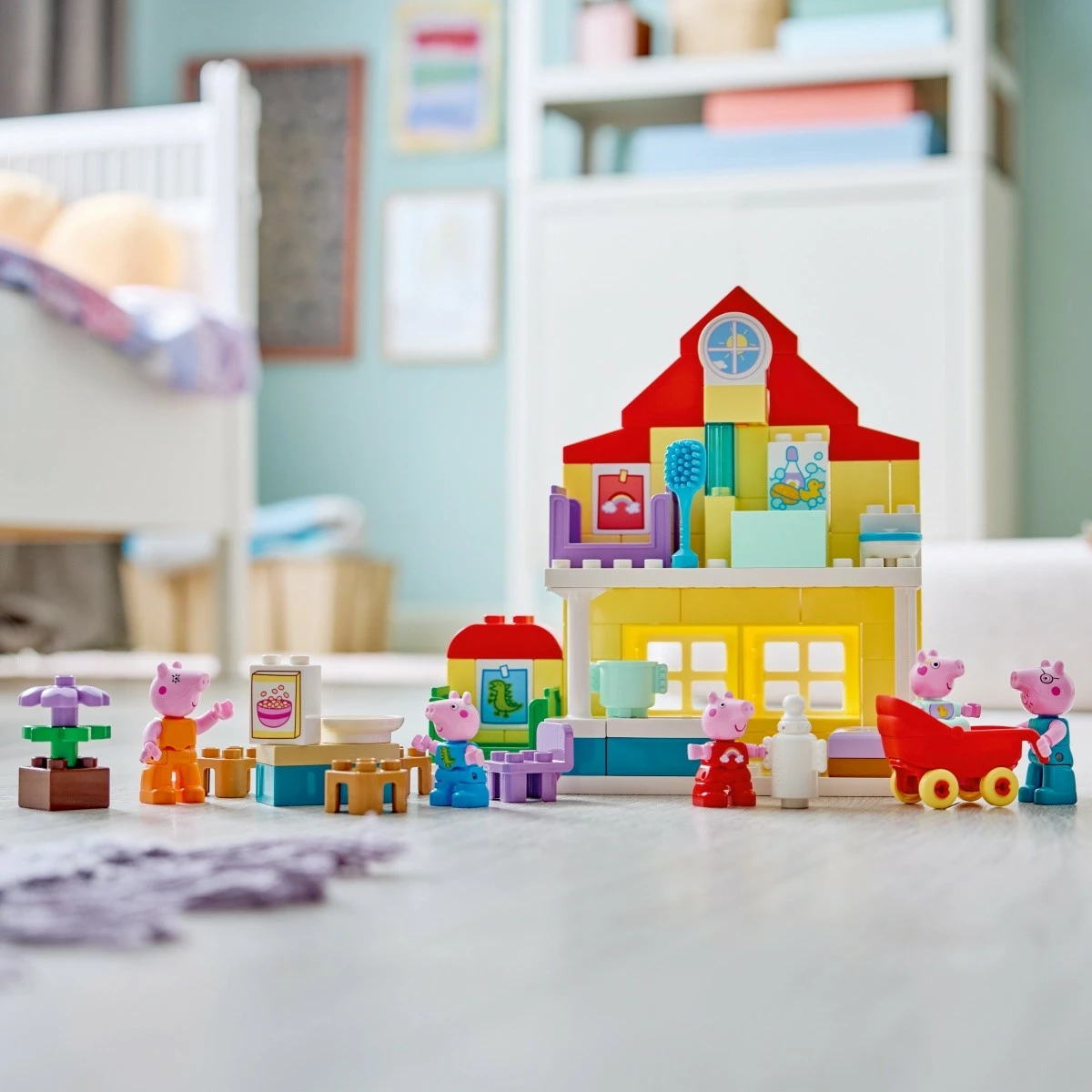 Set bllokash LEGO DUPLO Peppa Pig 10467 Family House, 84 copë, 2+, shumëngjyrësh