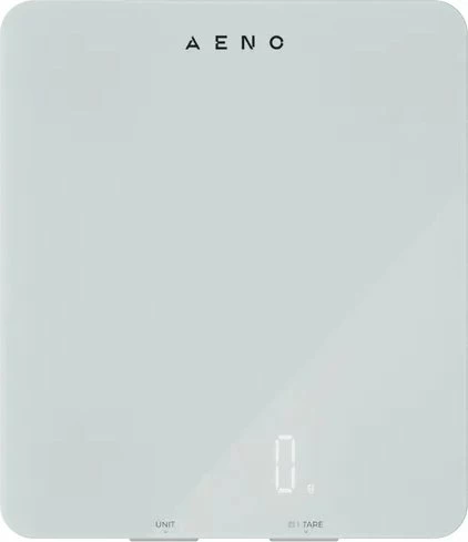 Peshore kuzhine smart Bluetooth Aeno KS1S 8 kg / 1 g, e bardhë, me 3 bateri AAA