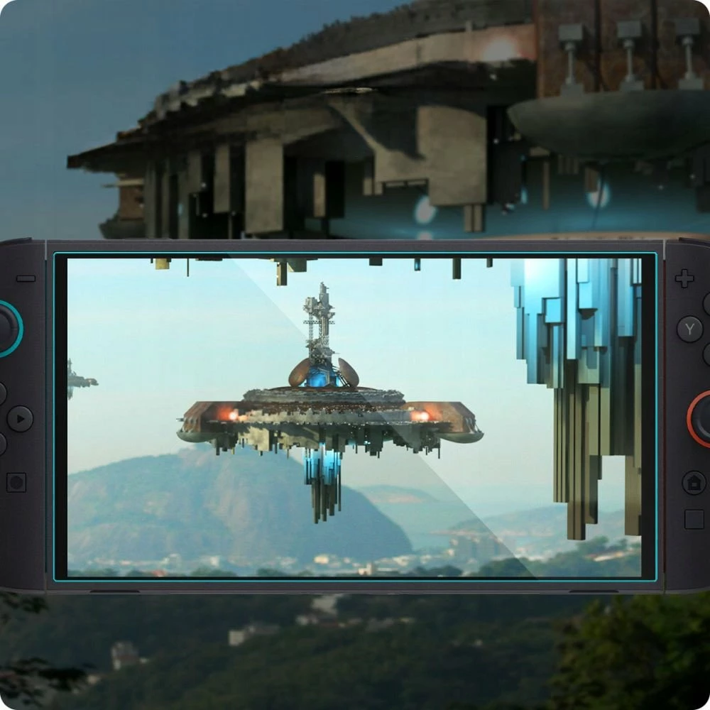 Xham mbrojtës ekrani Spigen GLAS.tR EZ Fit AGL10156 për Nintendo Switch 2, 9H, 0.58 mm, 2 copë, transparent