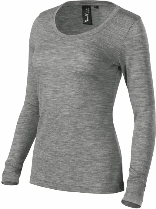 Bluzë Malfini për femra, ngjyrë gri