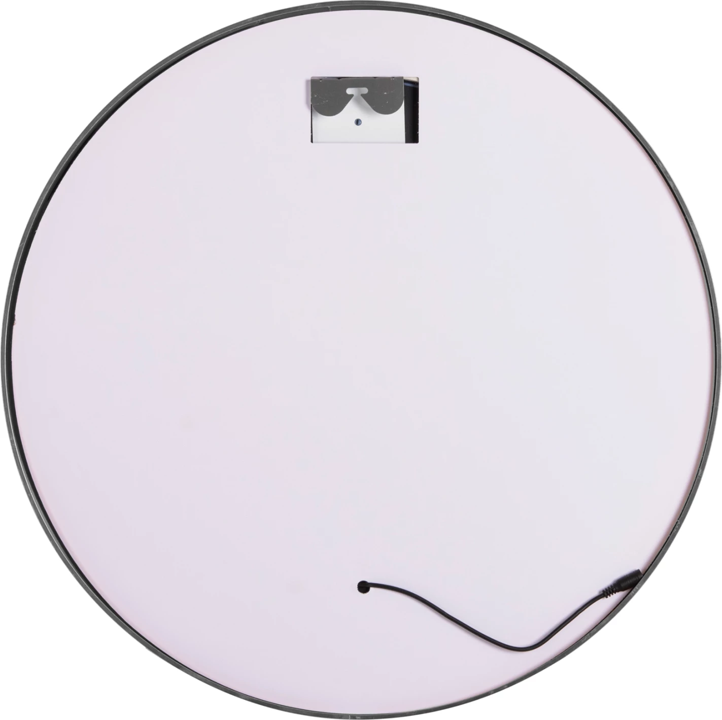 Pasqyrë muri e rrumbullakët FH9580.40, alumini gri me LED, Φ60x3 cm