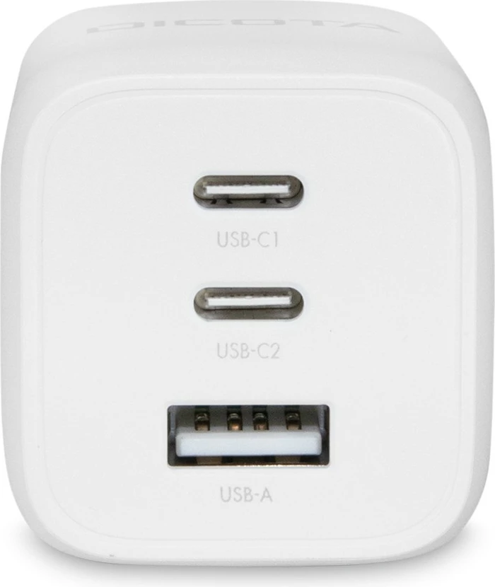 Karikues universal DICOTA D32054, 65W, 2x USB-C, 1x USB-A, i bardhë