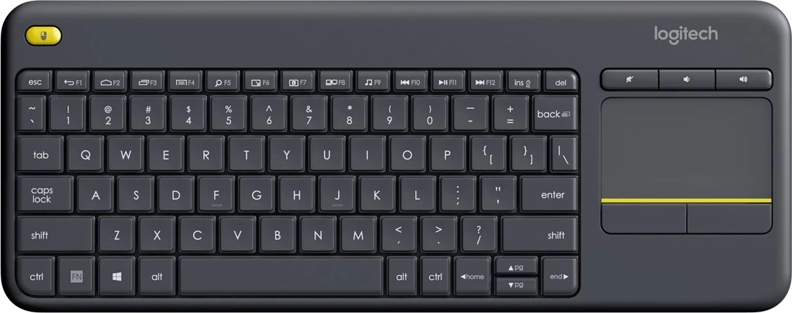 Tastaturë Logitech K400 Plus, Wireless, e Zezë