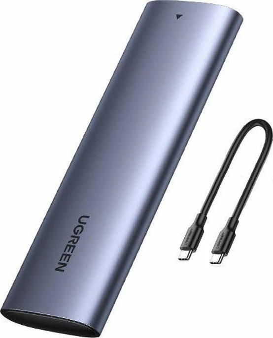 Kuti ekstern për SSD M.2 NVMe Ugreen CM400, USB-C 3.2 Gen 2 10Gbps, me kabllo 0.5 m, gri/argjendtë 7