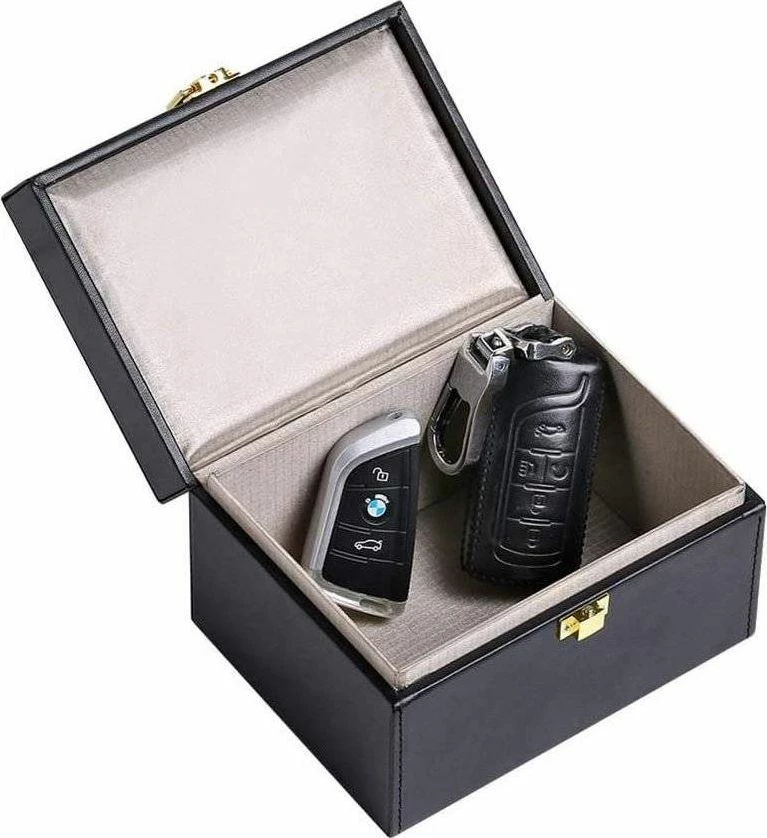 Kuti Faraday anti-vjedhje Hurtel Faraday Box 16x12x9 cm, e zezë