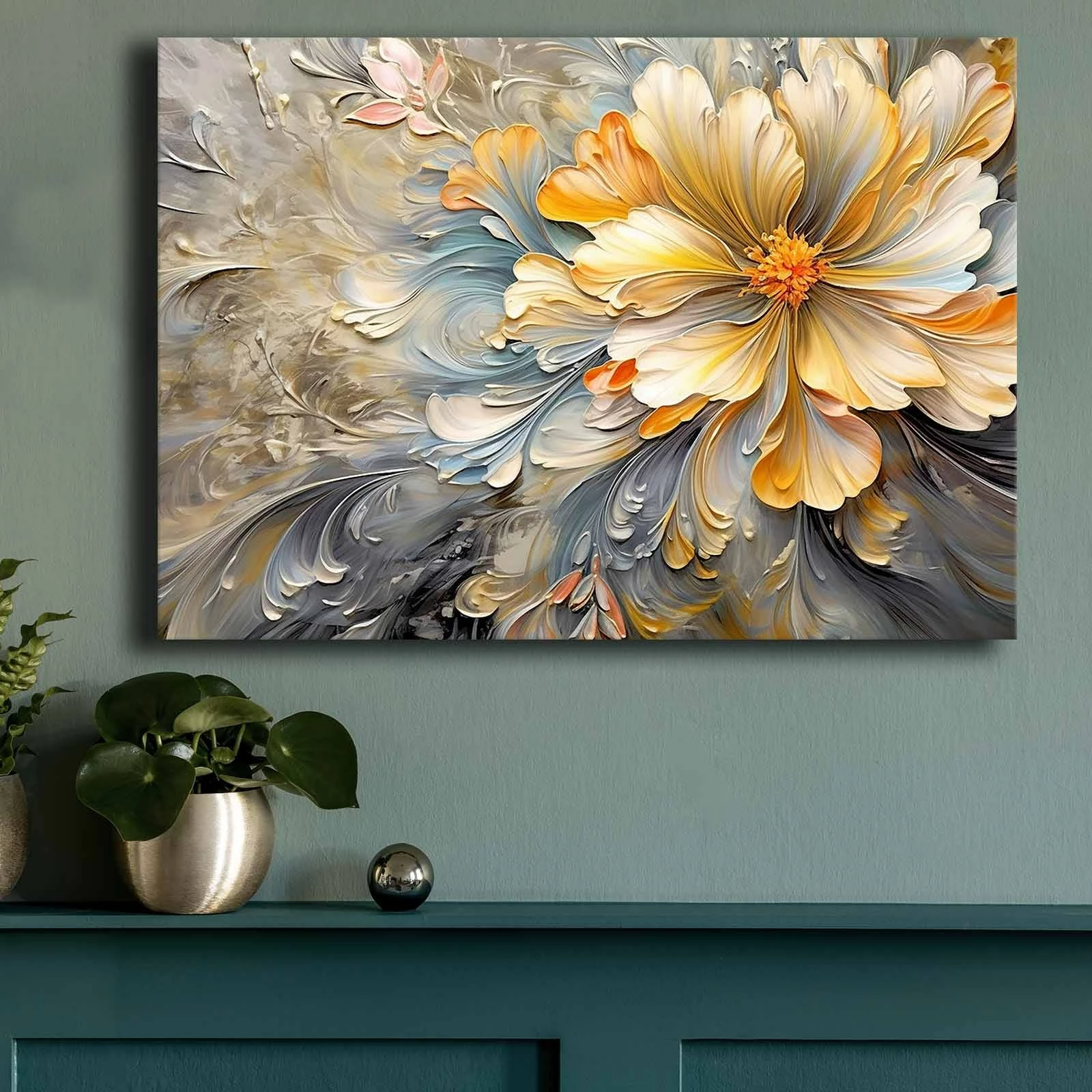 Pikturë dekorative në kanavacë Wallity, shumëngjyrëshe, 70x100cm