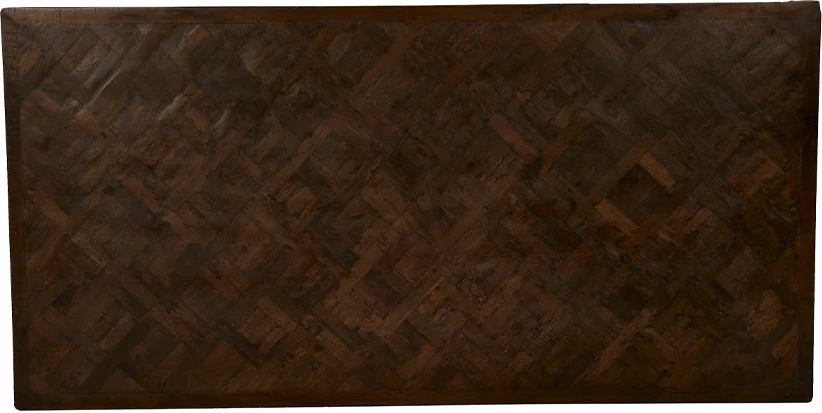 Tavolinë MAIANDROS, ngjyrë kafe e errët, 200x100x76
