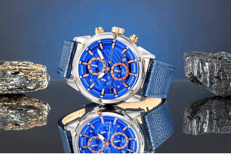 Orë dore meshkuj Giewont GW8810-A2, silver blue