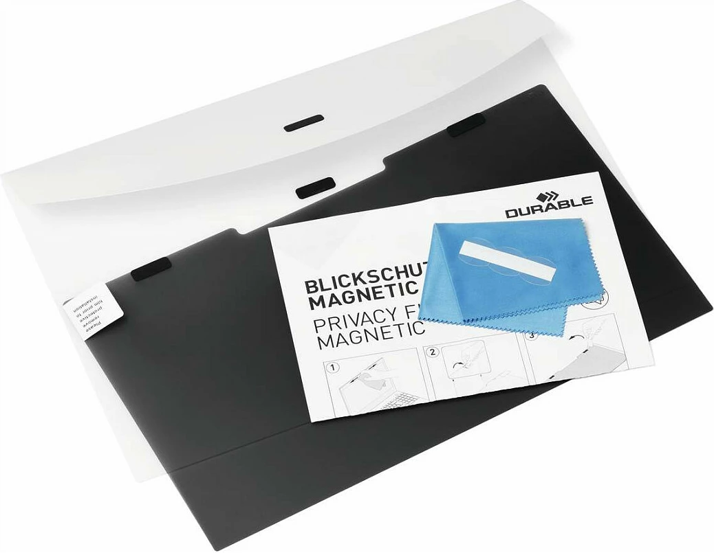 Filter privatësie për ekran laptopi Durable Blickschutzfilter Magnetic 14, 14", magnetik, dritë blu, mat, antracit/gri