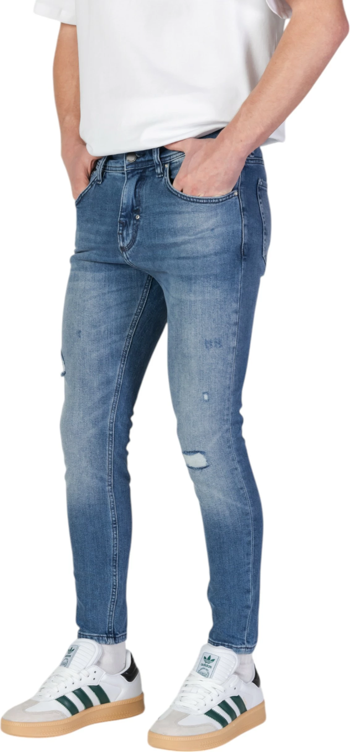Xhinse për meshkuj Antony Morato KARL Cropped Fit MMDT00272-FA750587, denim [Madhësia: W30]