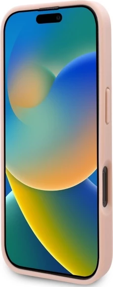 Mbështjellës Karl Lagerfeld Hot Stamp MagSafe për iPhone 16 Pro, Rozë