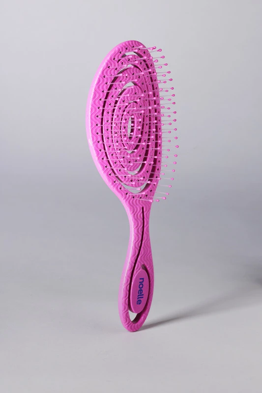 Noelle Eco-Friendly Hairbrush Pink Spiral