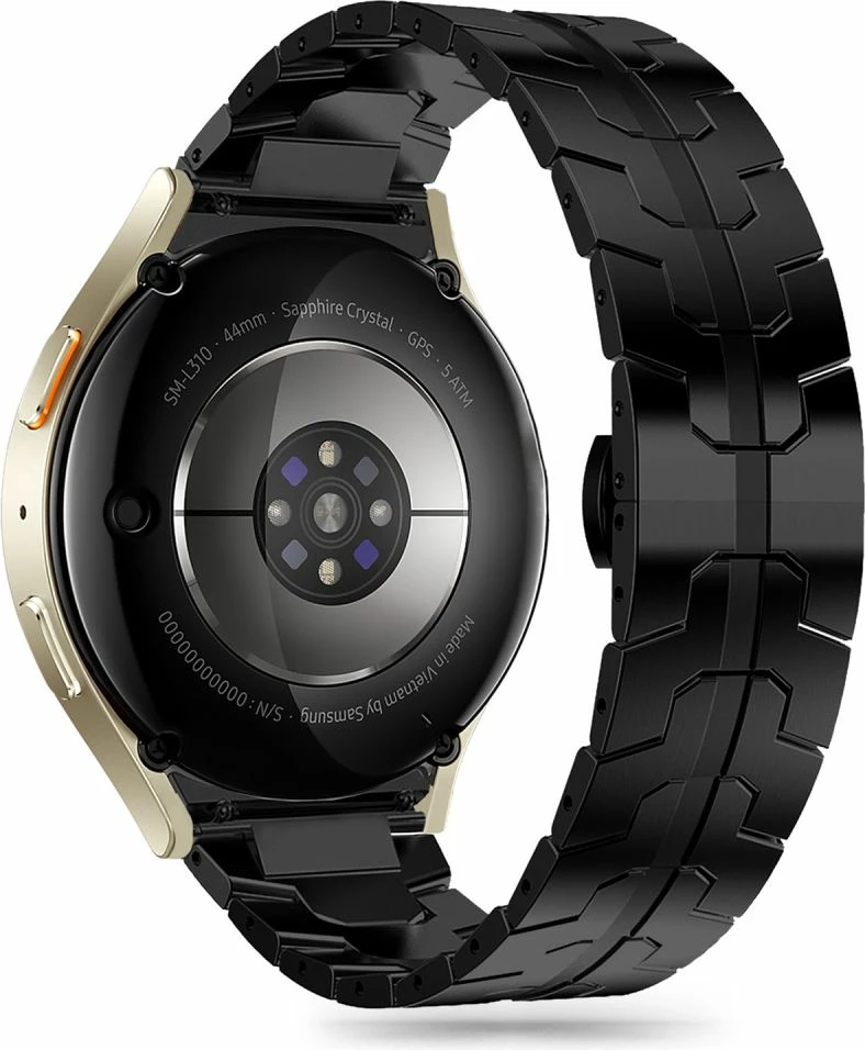 Rrip çeliku inox Tech-Protect për Samsung Galaxy Watch 4/5/5 Pro/6/7/FE, i zi