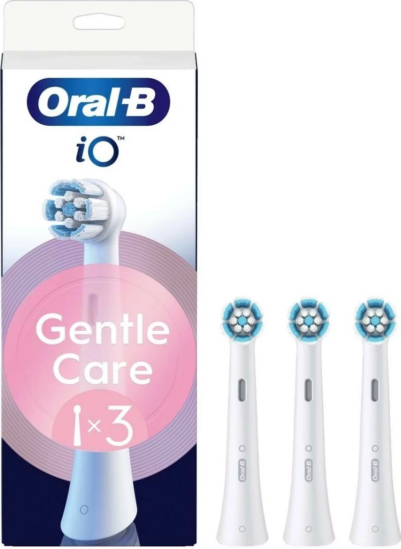 Koka për furçë elektrike Oral-B iO Gentle Care, 3 copë, të bardha