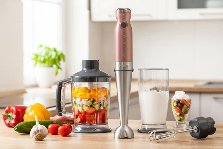 Blender dore 4-në-1 Sencor SHB 5605RS-EUE3, rozë