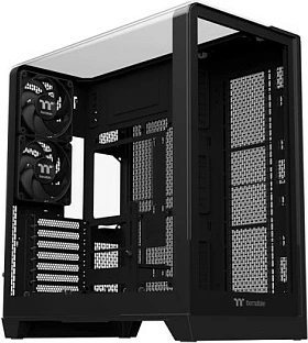 Kasë Thermaltake View 390 TG, Midi Tower, ATX/micro ATX/Mini-ITX, xham i temperuar, USB-C, e zezë